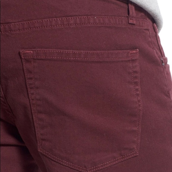 J Brand Tyler Slim Fit Stretch Jeans Cabernet Wash - Picture 8 of 8